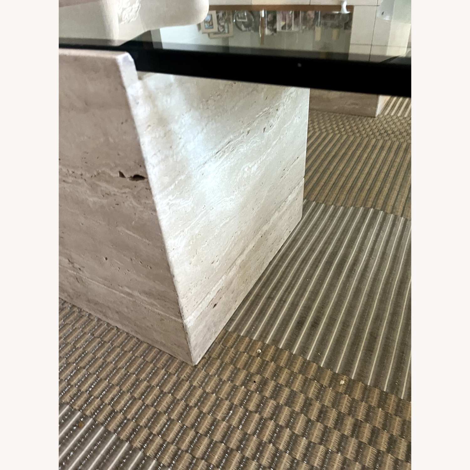 Vintage/Antique Natural Marble Coffee Table - image-5