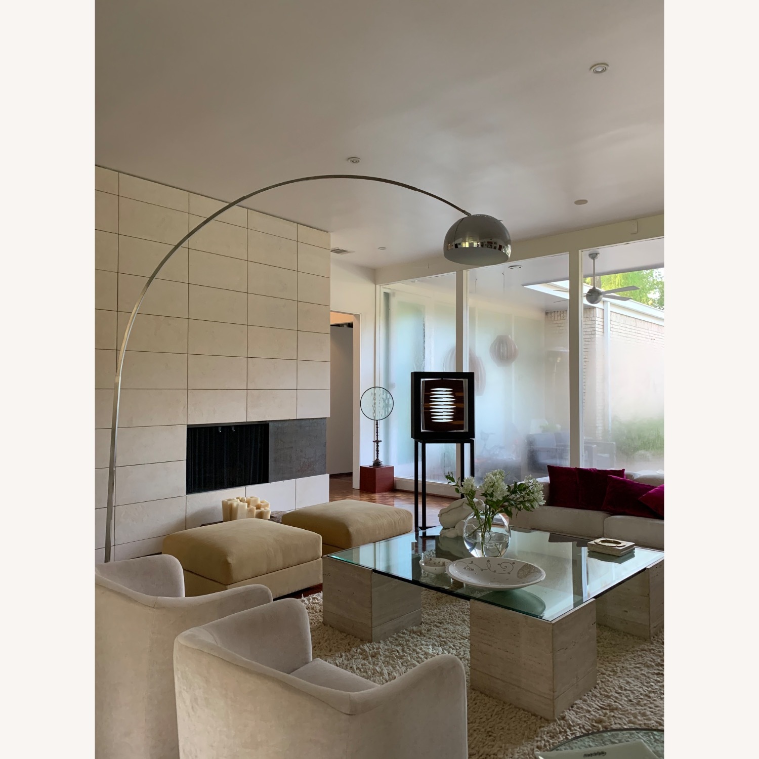 Vintage/Antique Natural Marble Coffee Table - image-1