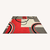 Wool Blend Area Rug 5' x 8'