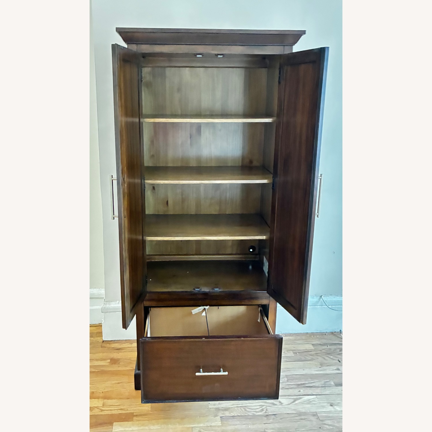 Bassett Dark Brown Armoire - image-5