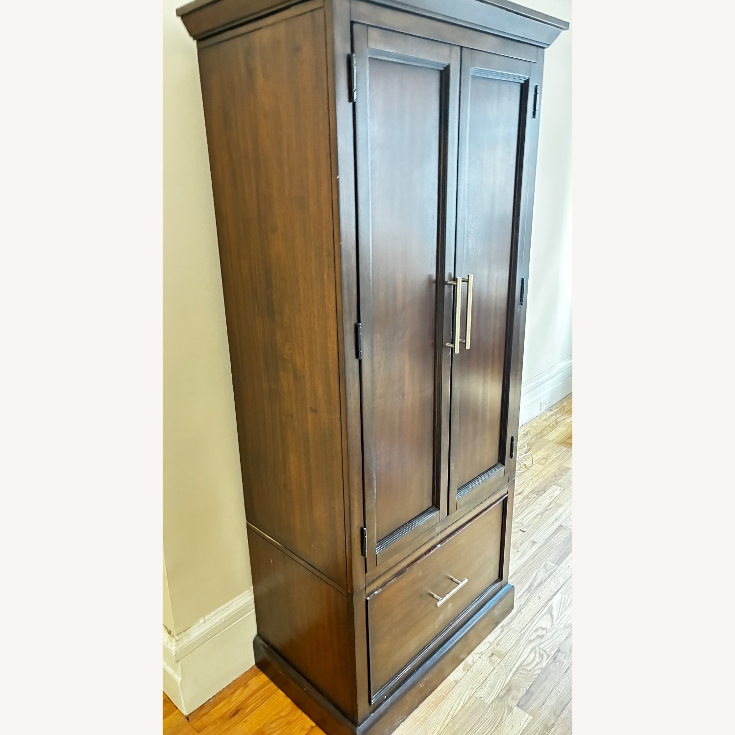 Bassett Dark Brown Armoire - image-3