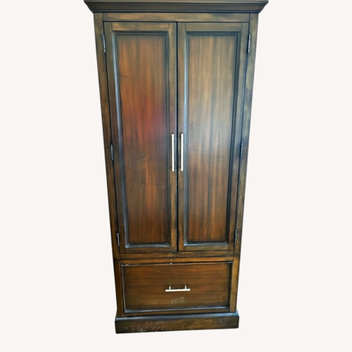 Used Bassett Dark Brown Armoire for sale on AptDeco