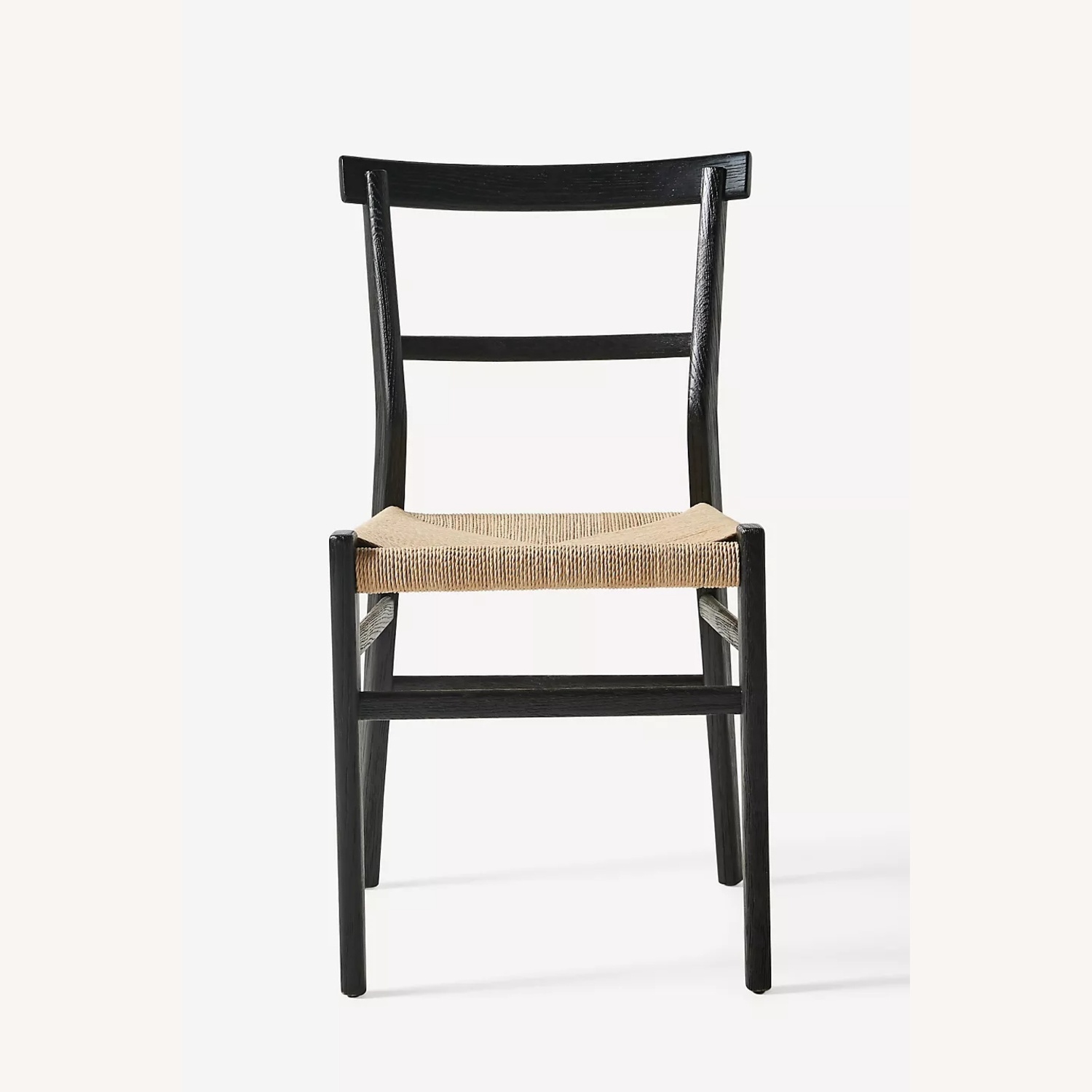 Anthropologie Black Wood Dining Chairs - image-6