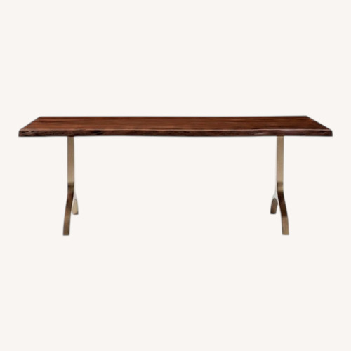 Used Anthropologie Natural Wood Dining Table for sale on AptDeco