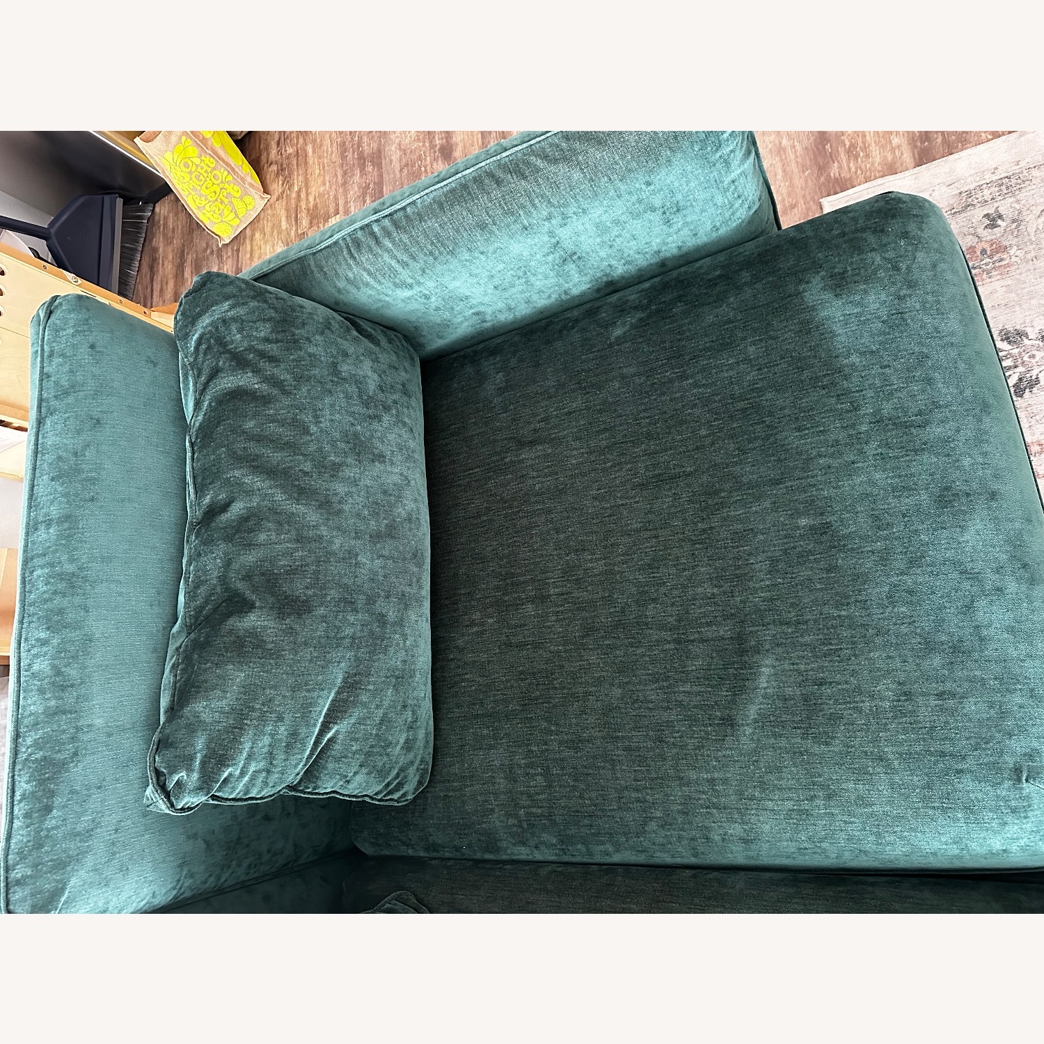 IKEA Green Velvet 3+ Piece Sectional - image-7