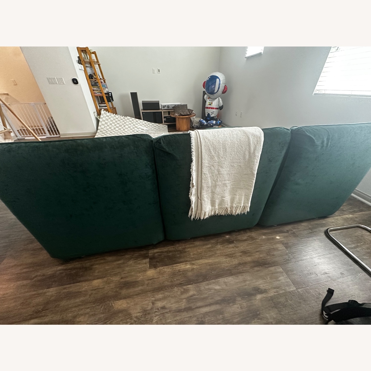 IKEA Green Velvet 3+ Piece Sectional - image-10
