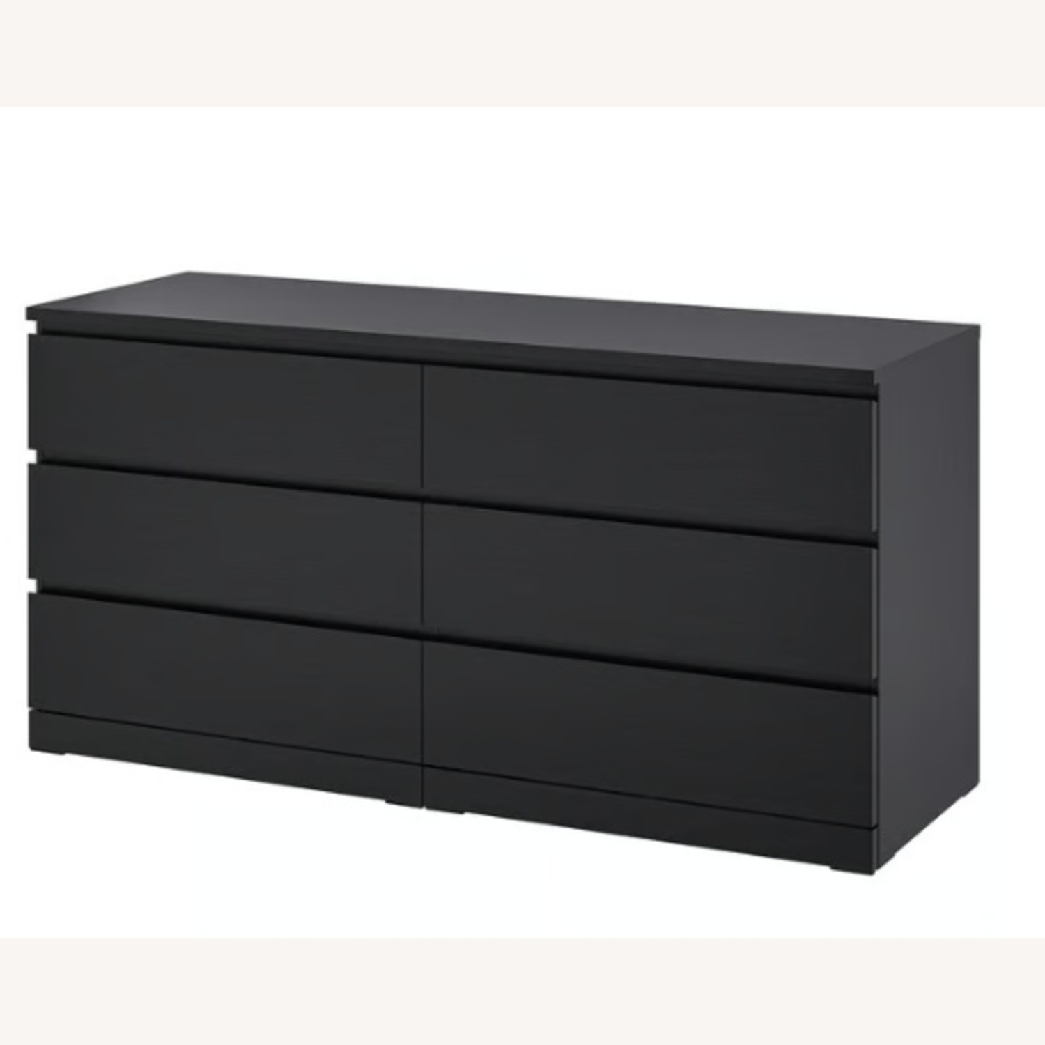 IKEA MALM Black Wood Dresser - image-6