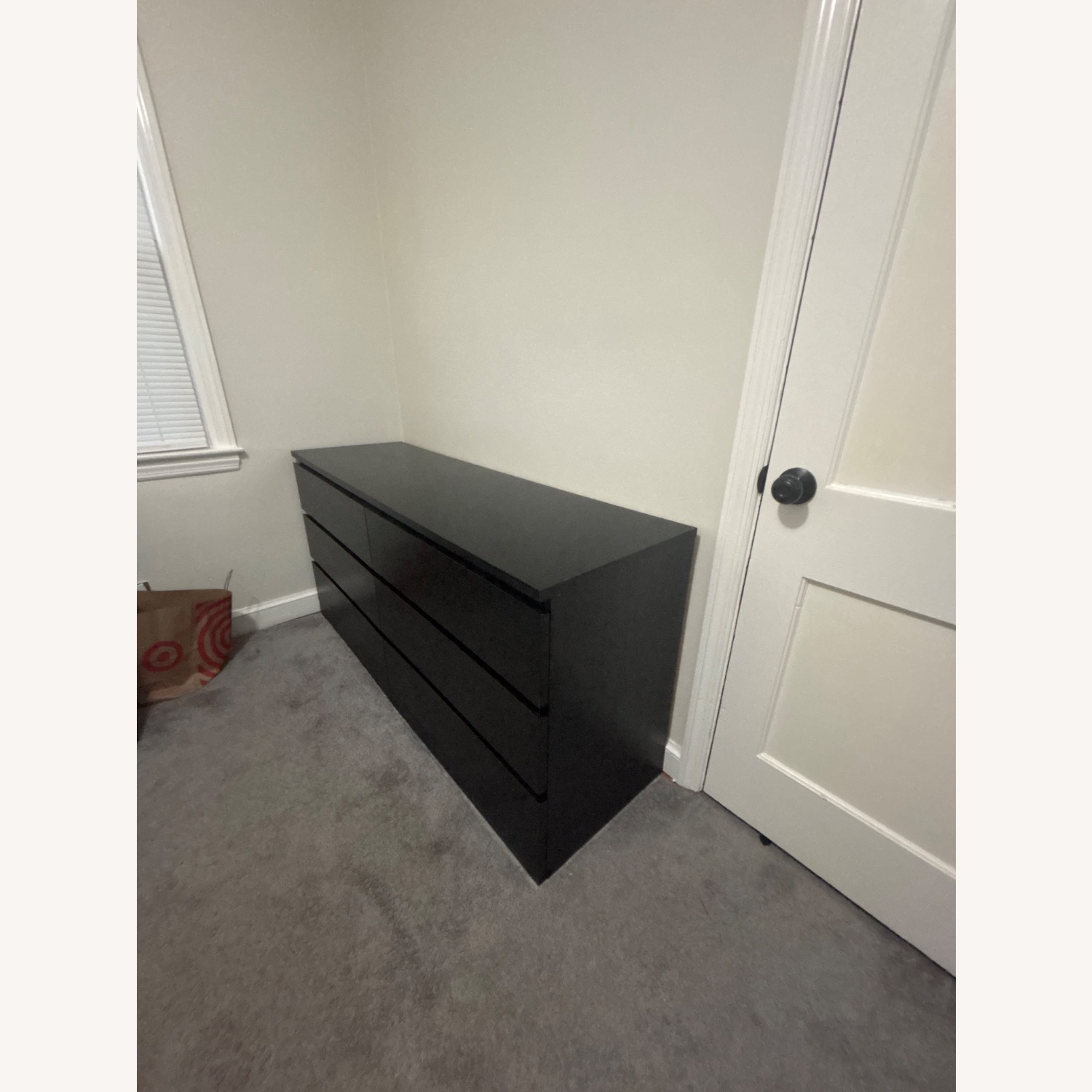 IKEA MALM Black Wood Dresser - image-2