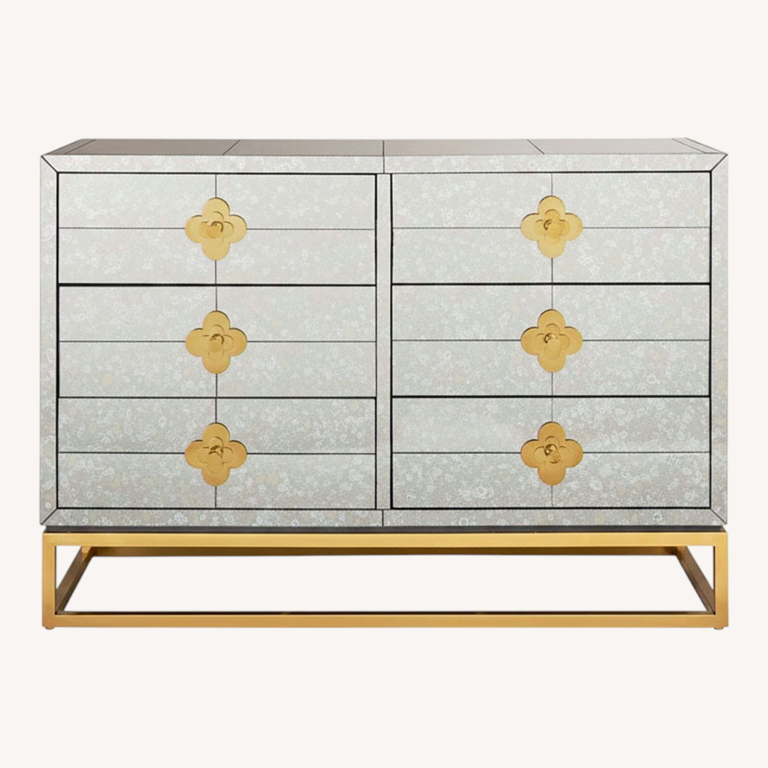 Jonathan Adler Delphine Mirrored Glass Dresser - image-0