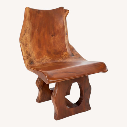 Used Philippine Narra Chair Dark Brown Wood Bench for sale on AptDeco