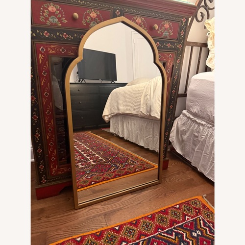 Used Metal PATTERN Wall Mirror for sale on AptDeco