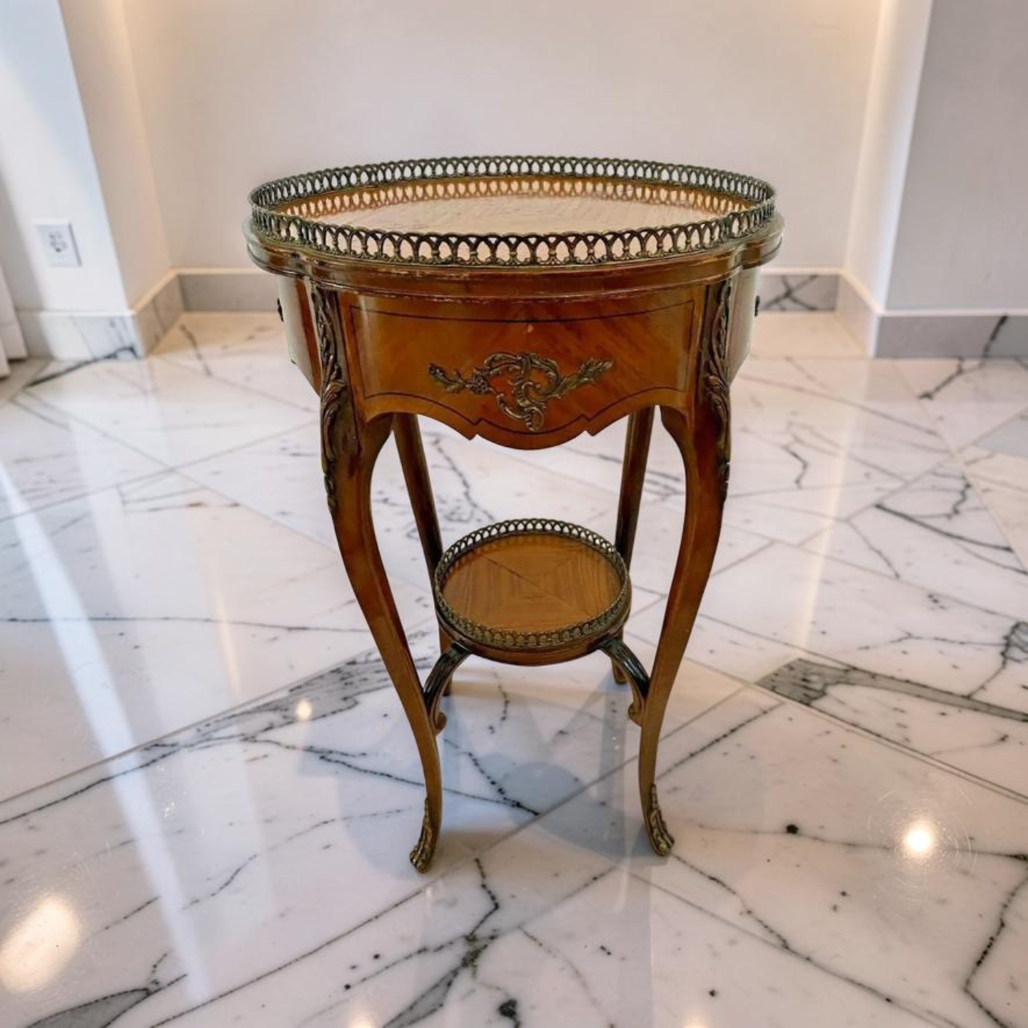 Antique French Louis Side Table  - image-4