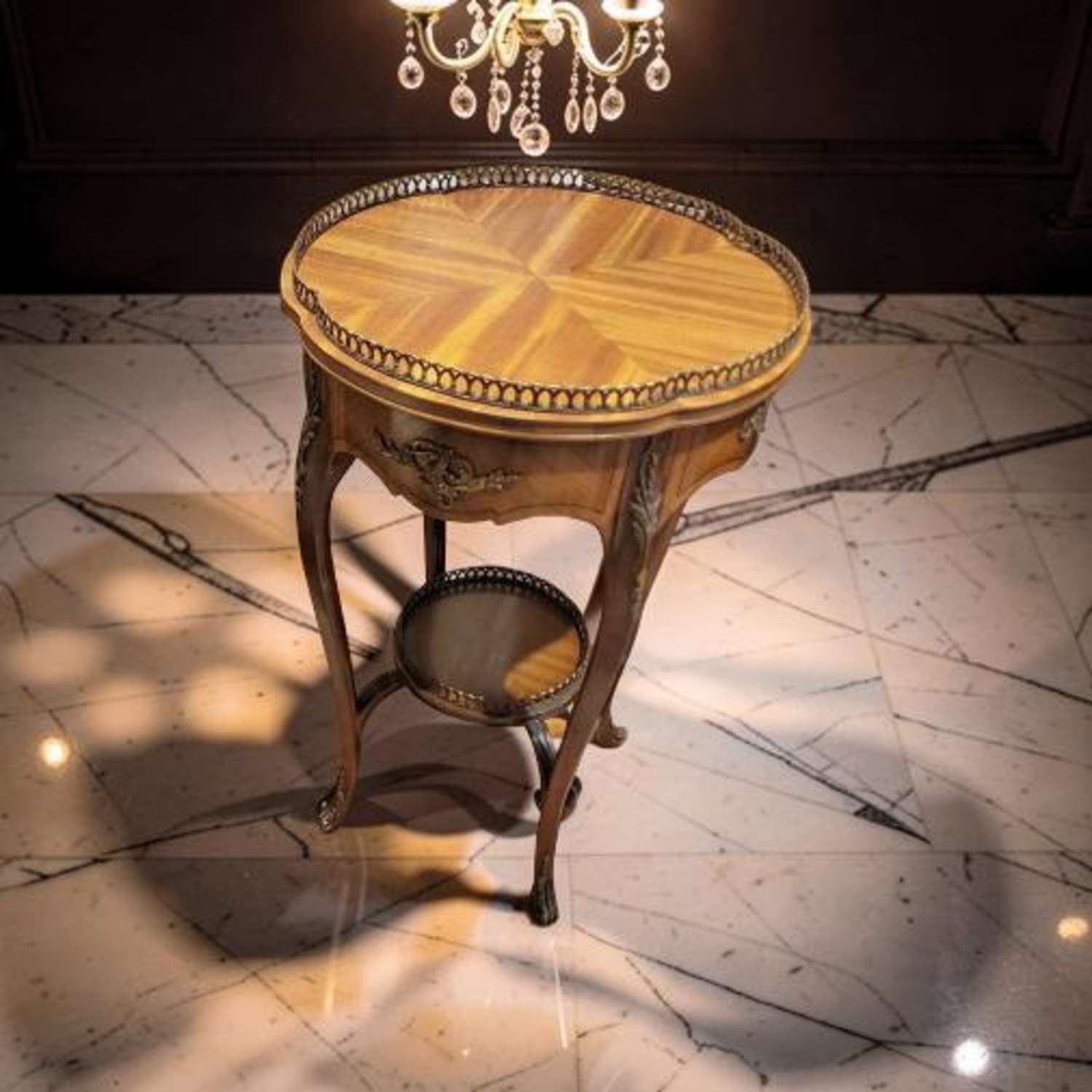 Antique French Louis Side Table  - image-5