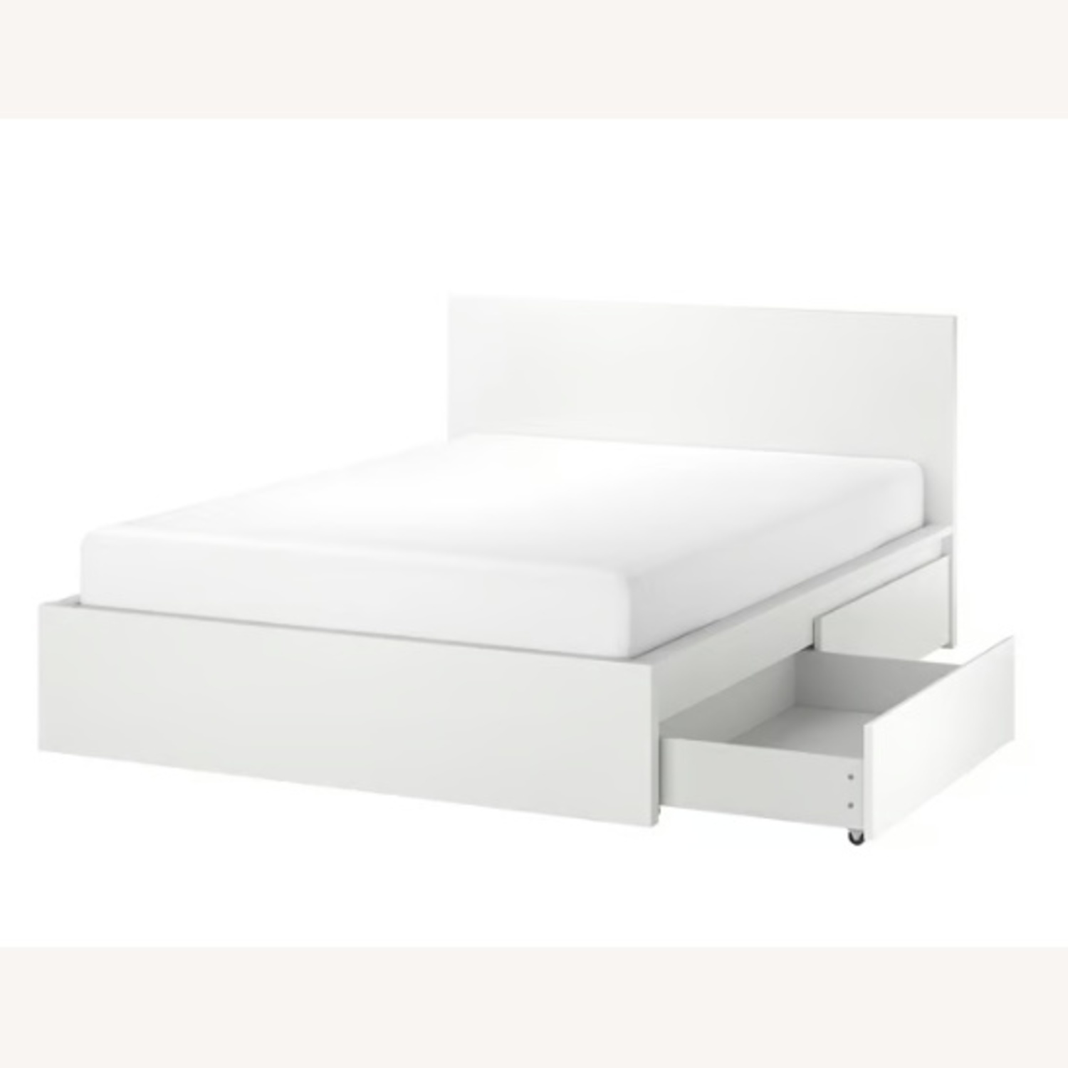 IKEA MALM White Bed Frame and Storage - image-4