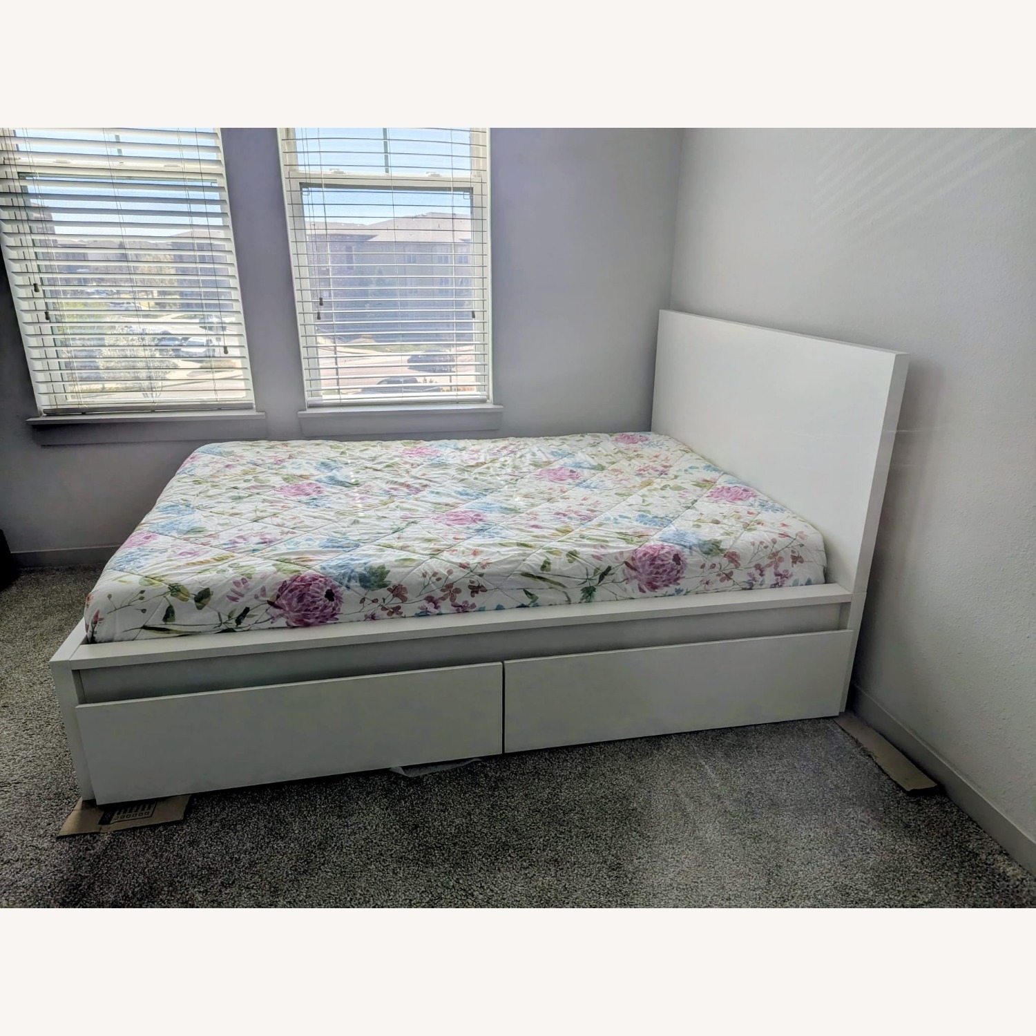 IKEA MALM White Bed Frame and Storage - image-3