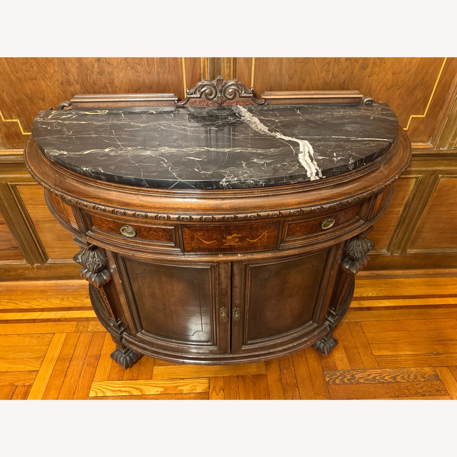 Rockford Cabinet Co. Dark Brown Wood Sideboard - image-7