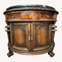 Rockford Cabinet Co. Dark Brown Wood Sideboard