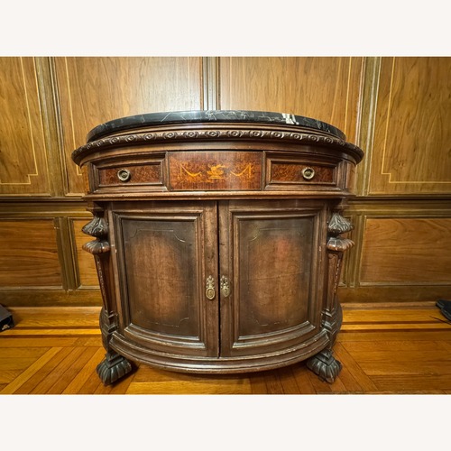 Used Rockford Cabinet Co. Dark Brown Wood Sideboard for sale on AptDeco