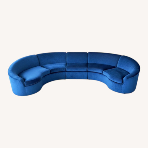 Used Century Furniture Blue Fabric 3+ Piece Sectional for sale on AptDeco