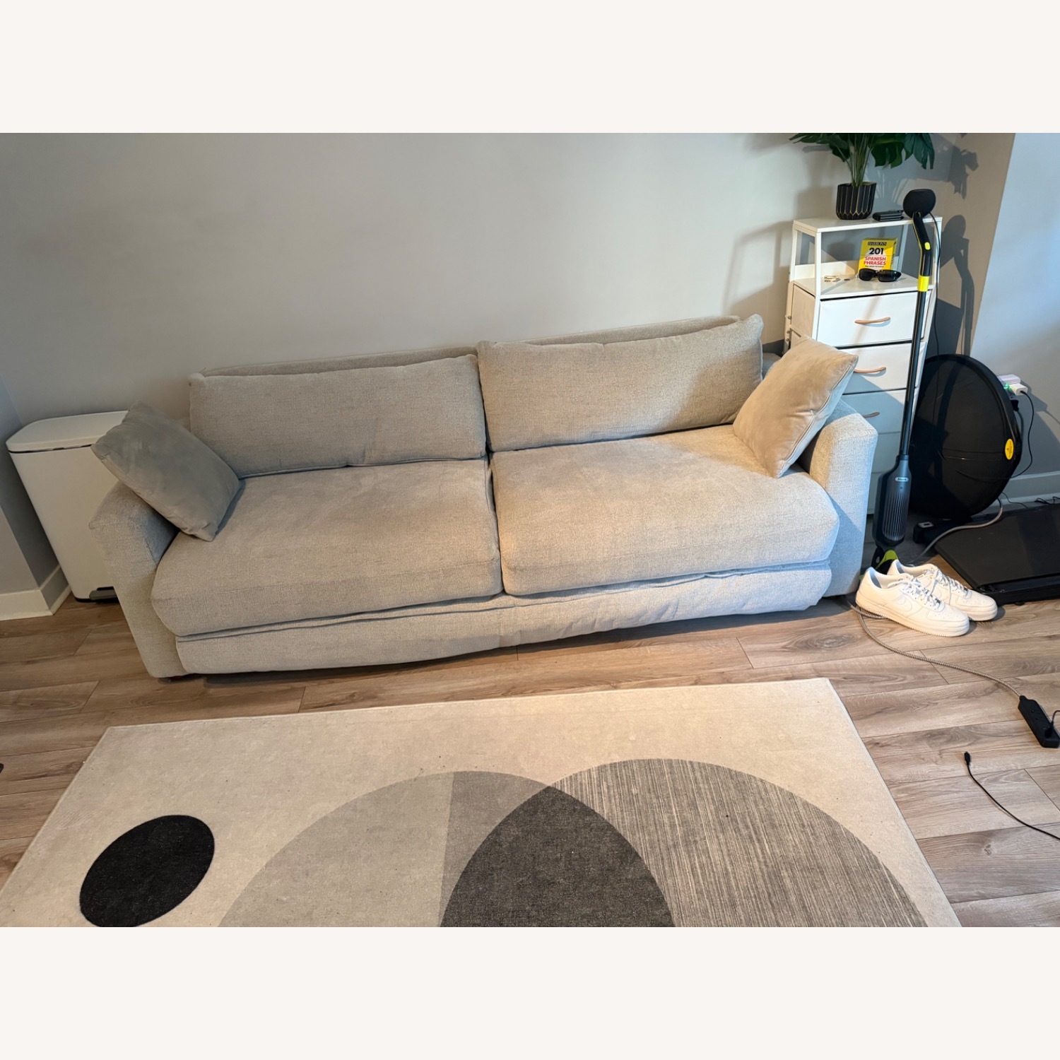 Burrow Span Sleeper Sofa Light Gray Sleeper Sofa - image-1