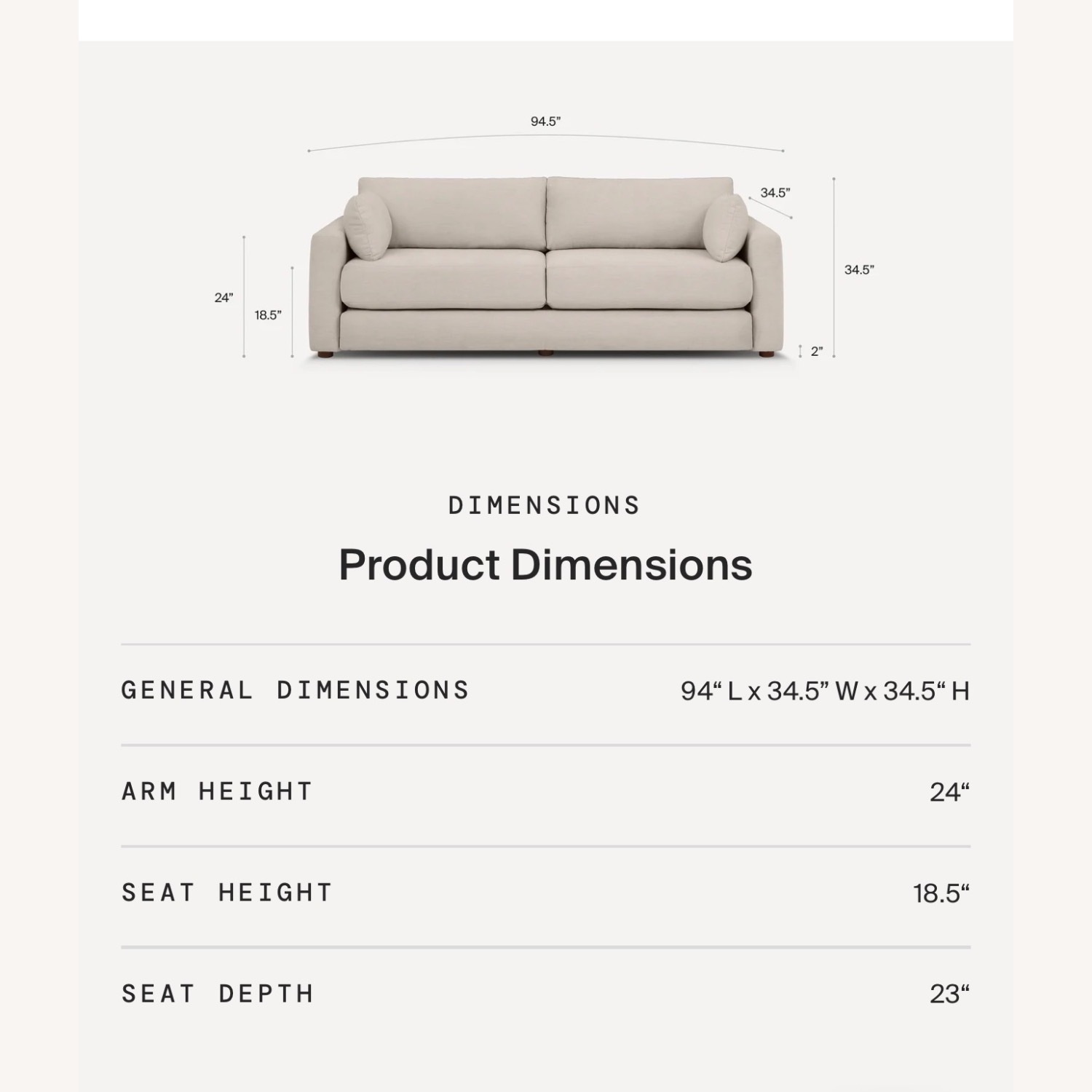 Burrow Span Sleeper Sofa Light Gray Sleeper Sofa - image-6