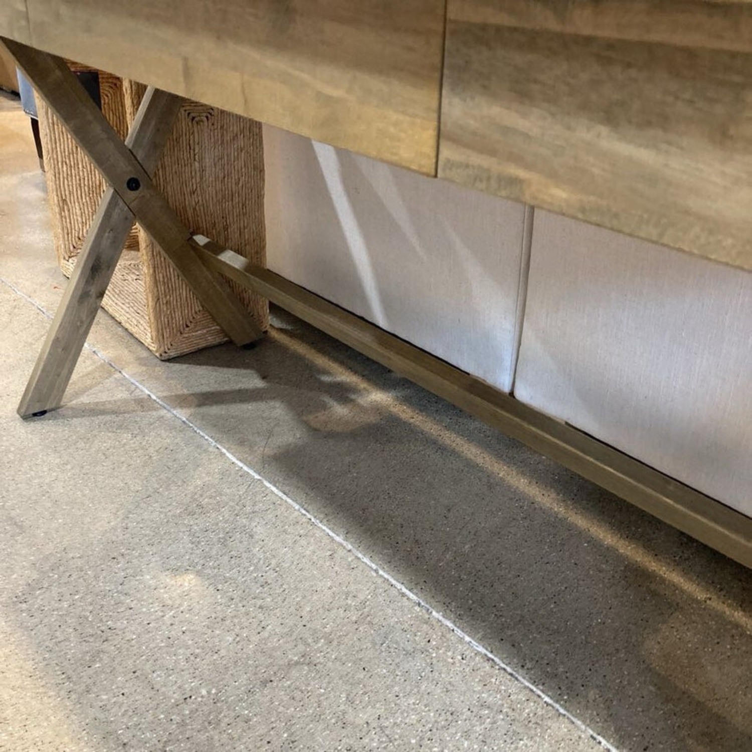 World Market Wood Campaign Desk Light Walnut - image-11