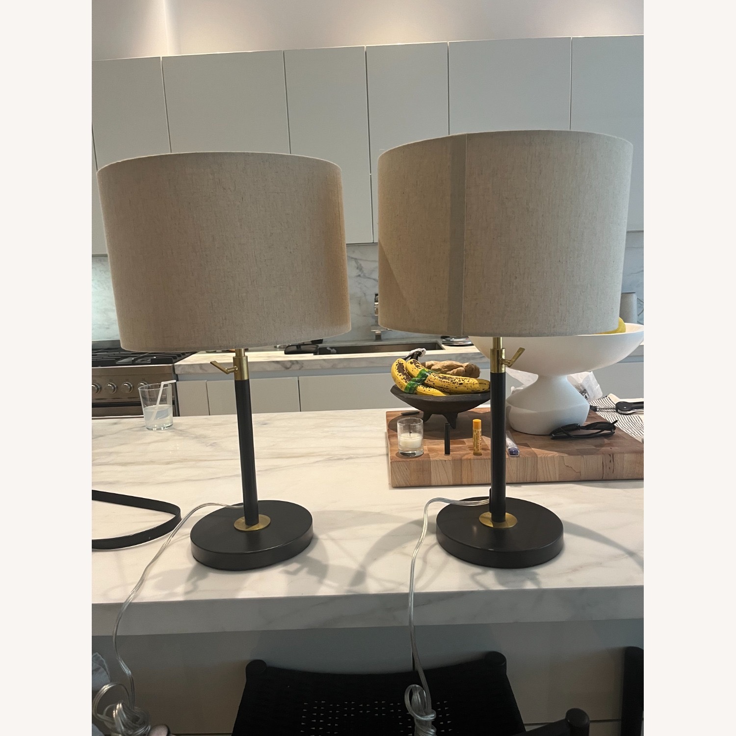 Set of West Elm Extendable Table Lamps - image-2