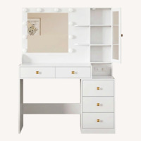 Vanity Desk with Mirror and Lights 