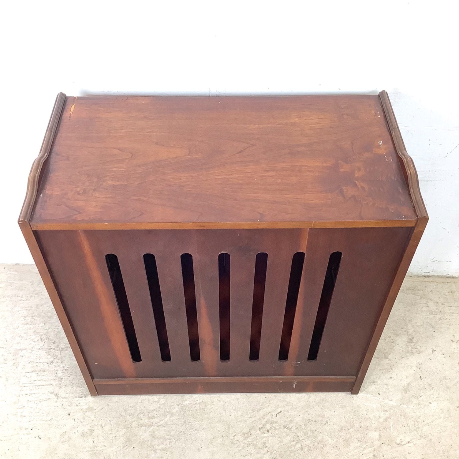 Vintage MCM Walnut Secretary Bookcase W Desk - image-18