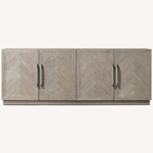 Used Restoration Hardware Herringbone 4-Door Sideboard for sale on AptDeco
