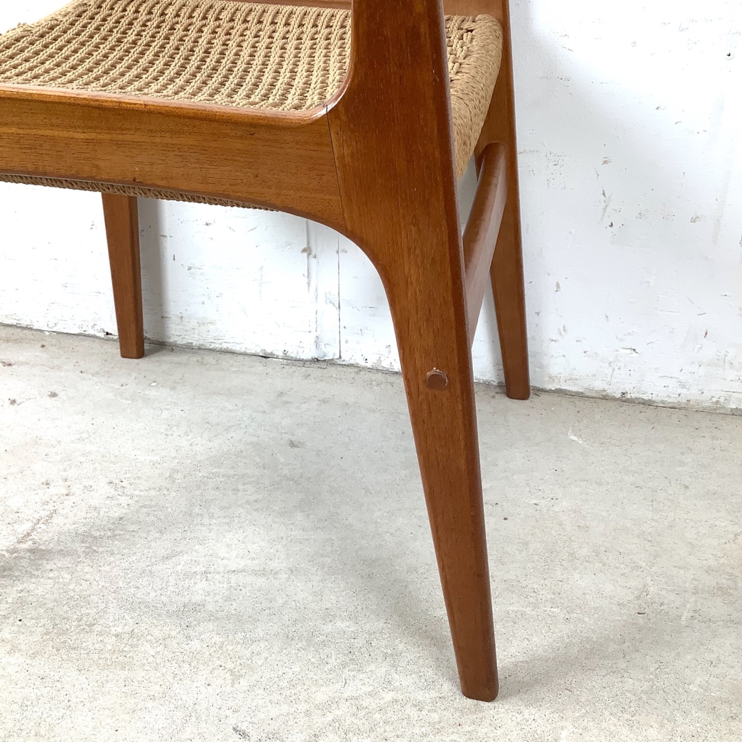 Vintage Danish Modern Teak Side Chair - image-8