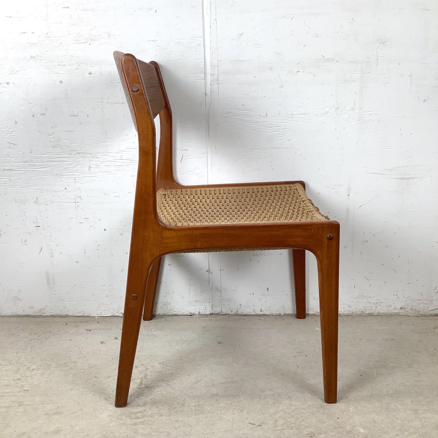  Vintage Danish Modern Teak Side Chair - image-9