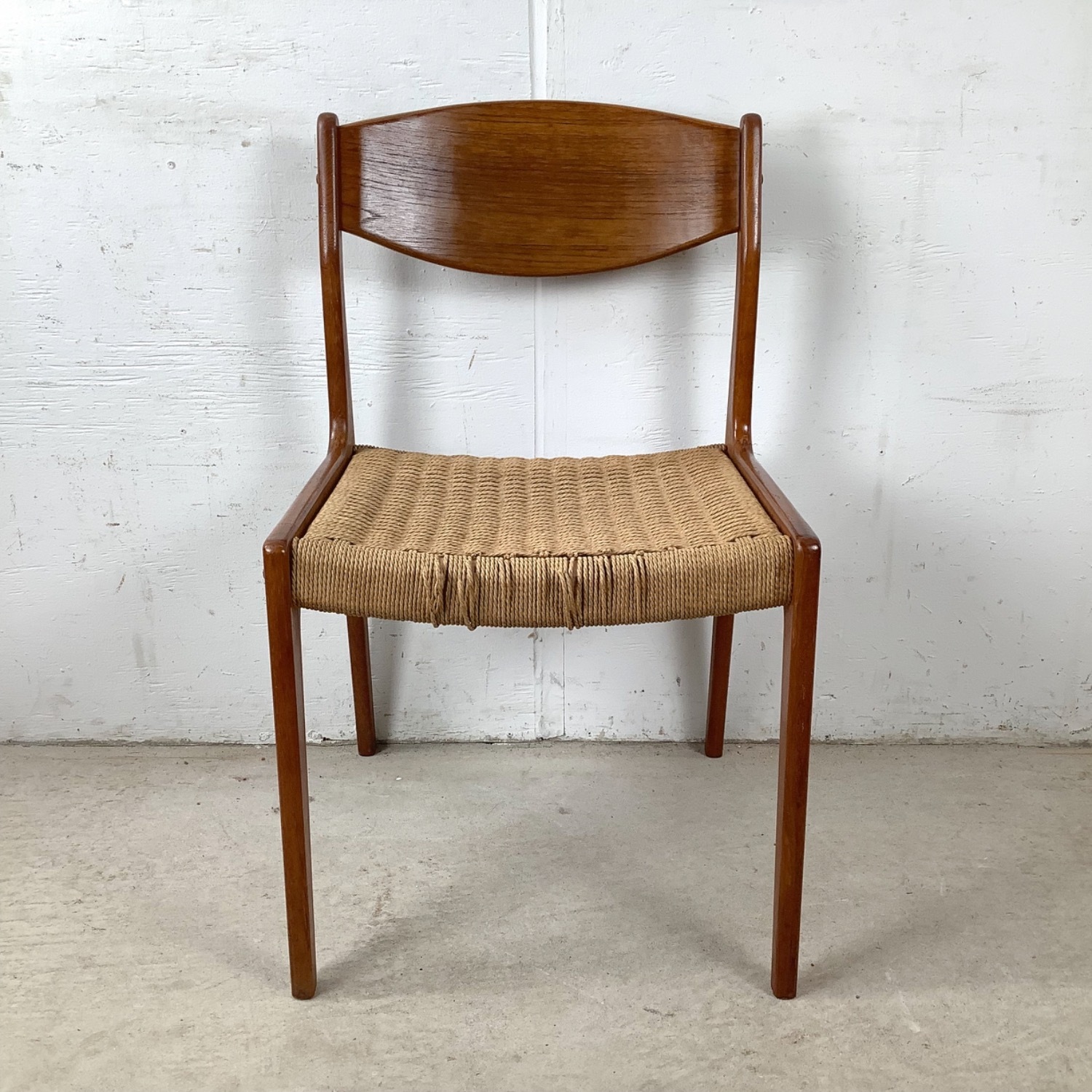  Vintage Danish Modern Teak Side Chair - image-2