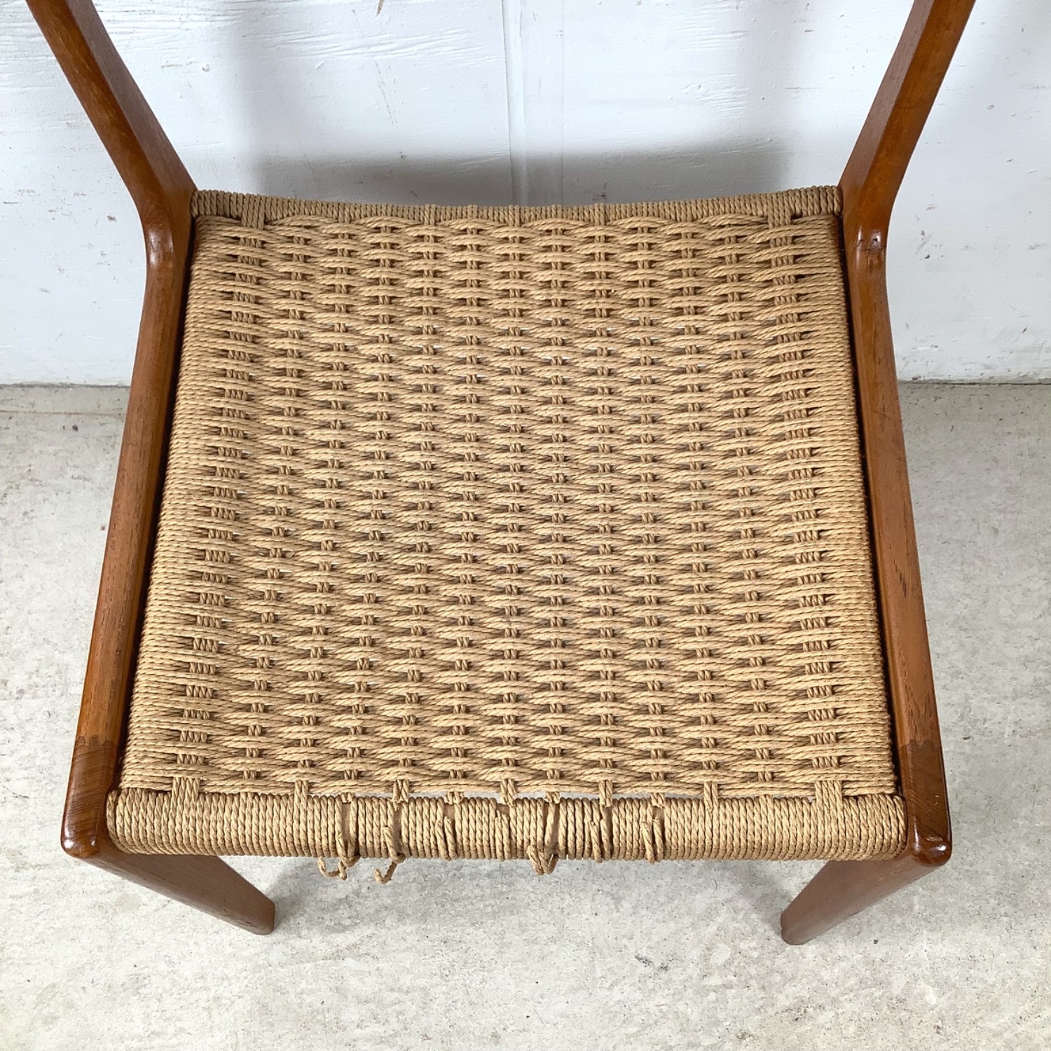  Vintage Danish Modern Teak Side Chair - image-4