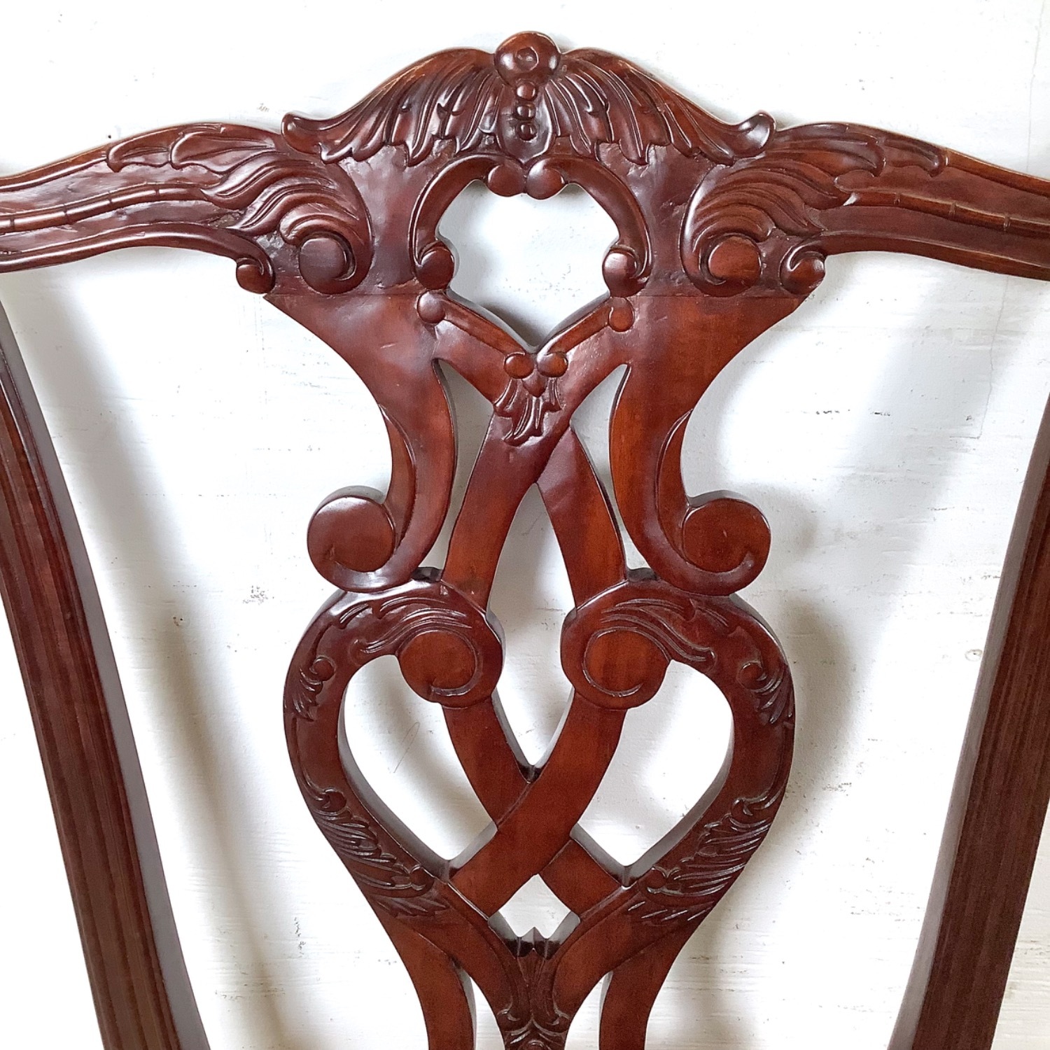 Set of 6 Chippendale Style Mahogany Dining Chairs - image-12