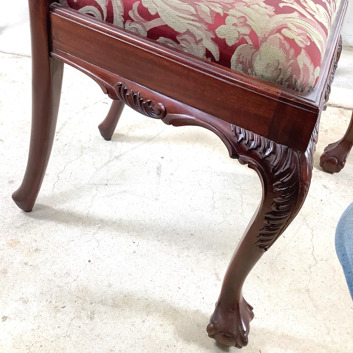 Set of 6 Chippendale Style Mahogany Dining Chairs - image-14
