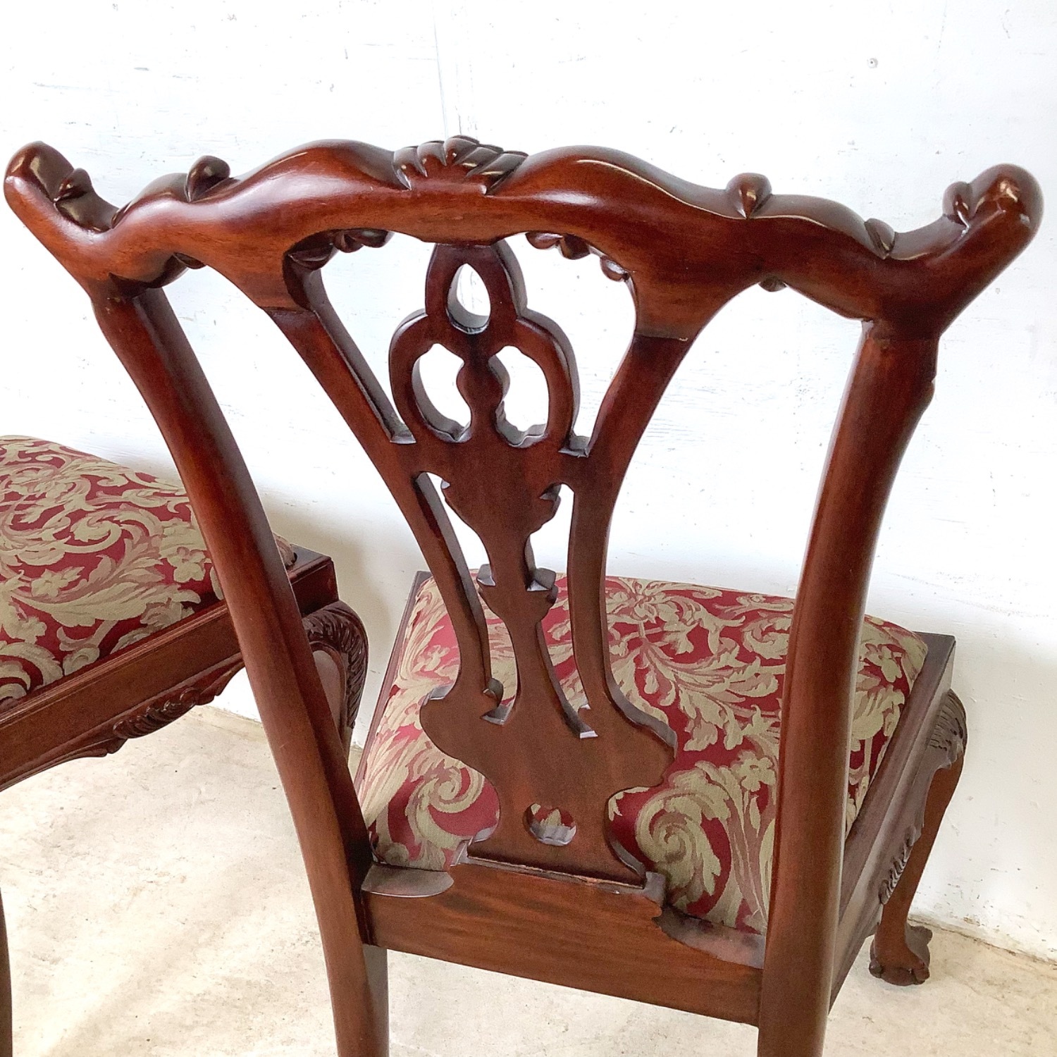 Set of 6 Chippendale Style Mahogany Dining Chairs - image-20