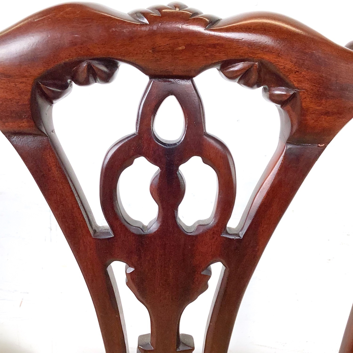 Set of 6 Chippendale Style Mahogany Dining Chairs - image-23