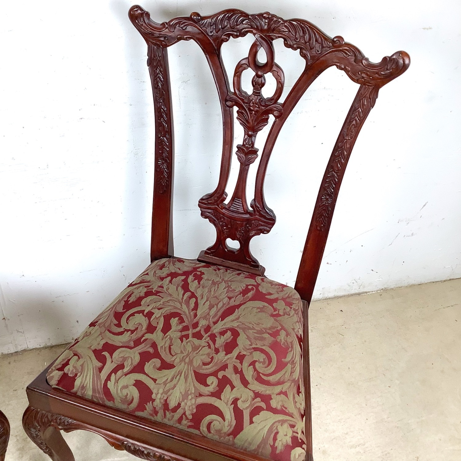 Set of 6 Chippendale Style Mahogany Dining Chairs - image-18