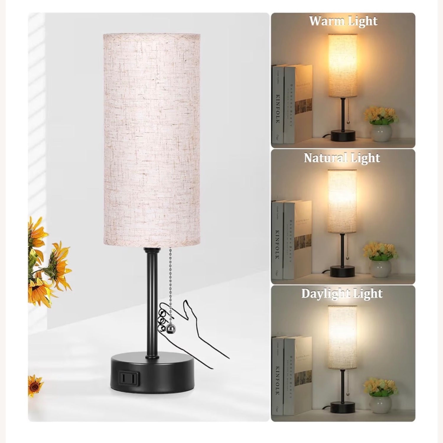 Vintage/Antique Black Table Lamps - image-2