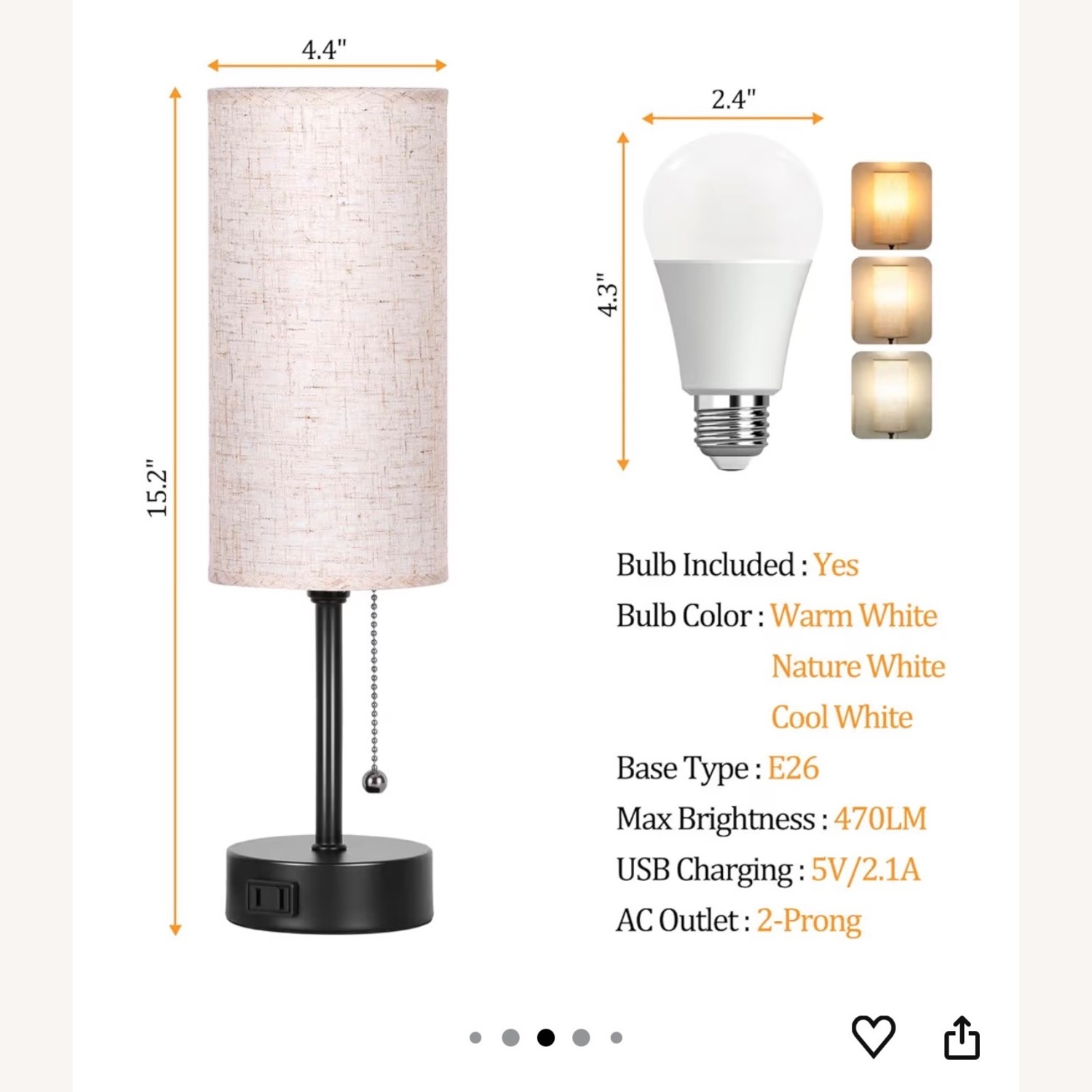 Vintage/Antique Black Table Lamps - image-3