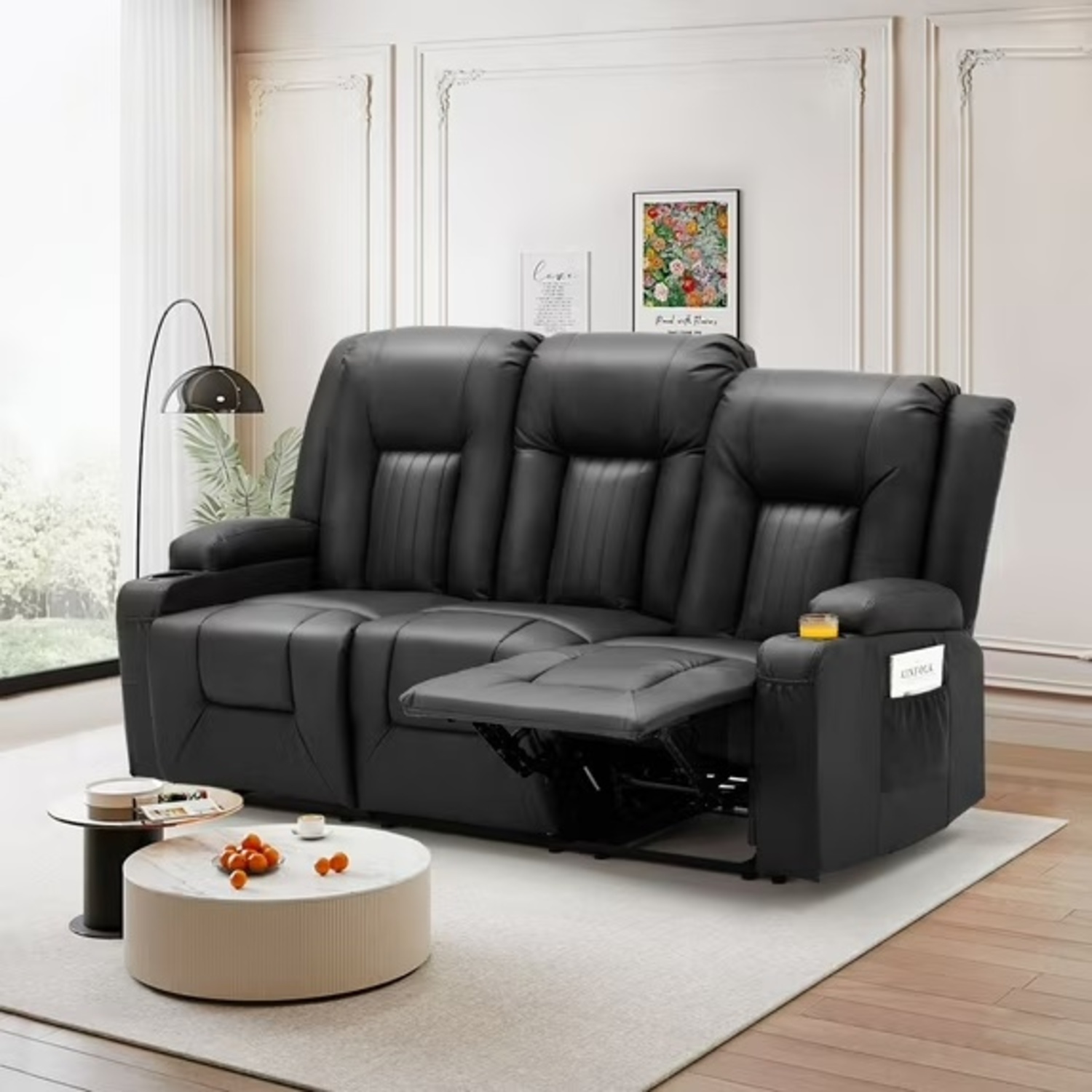 Wayfair Black 2 Seater Sofa - image-9