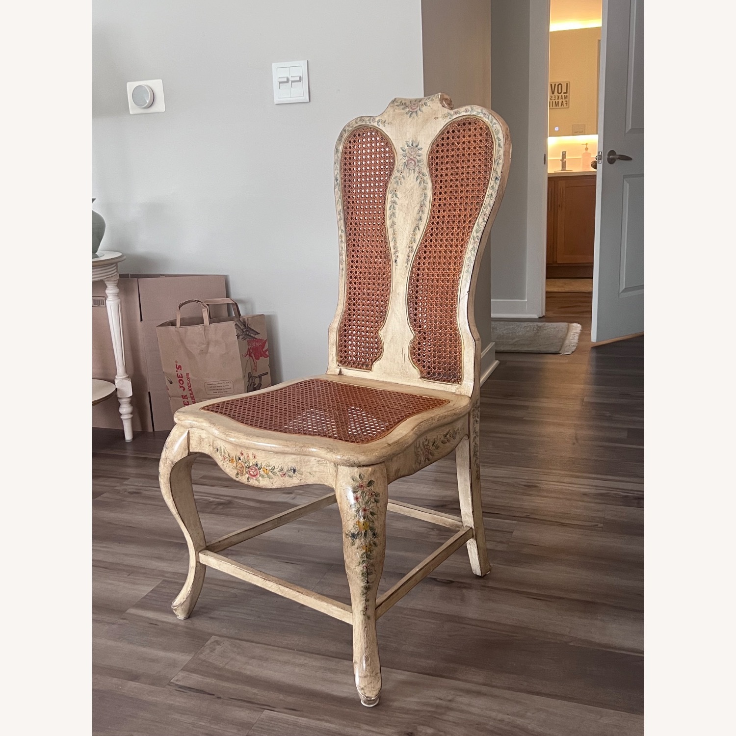 Vintage French painted Wood Dining Table - image-4