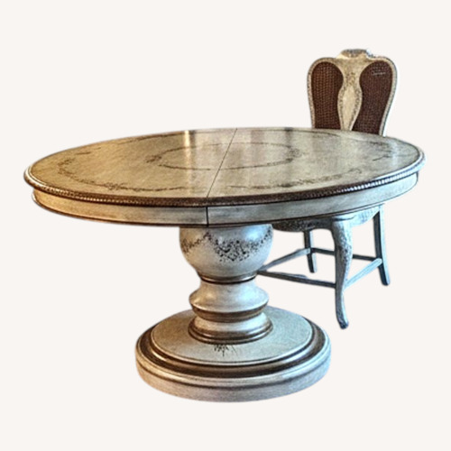 Used Vintage French painted Wood Dining Table for sale on AptDeco
