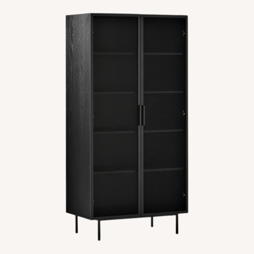 Used CB2 Trace Black Bookcase for sale on AptDeco