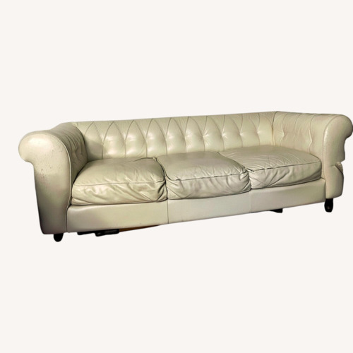 Used Natural Leather 3+ Seater Sofa for sale on AptDeco