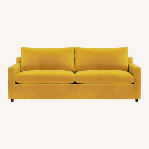 Used ABC Carpet and Home Yellow Velvet 3+ Seater Sofa for sale on AptDeco