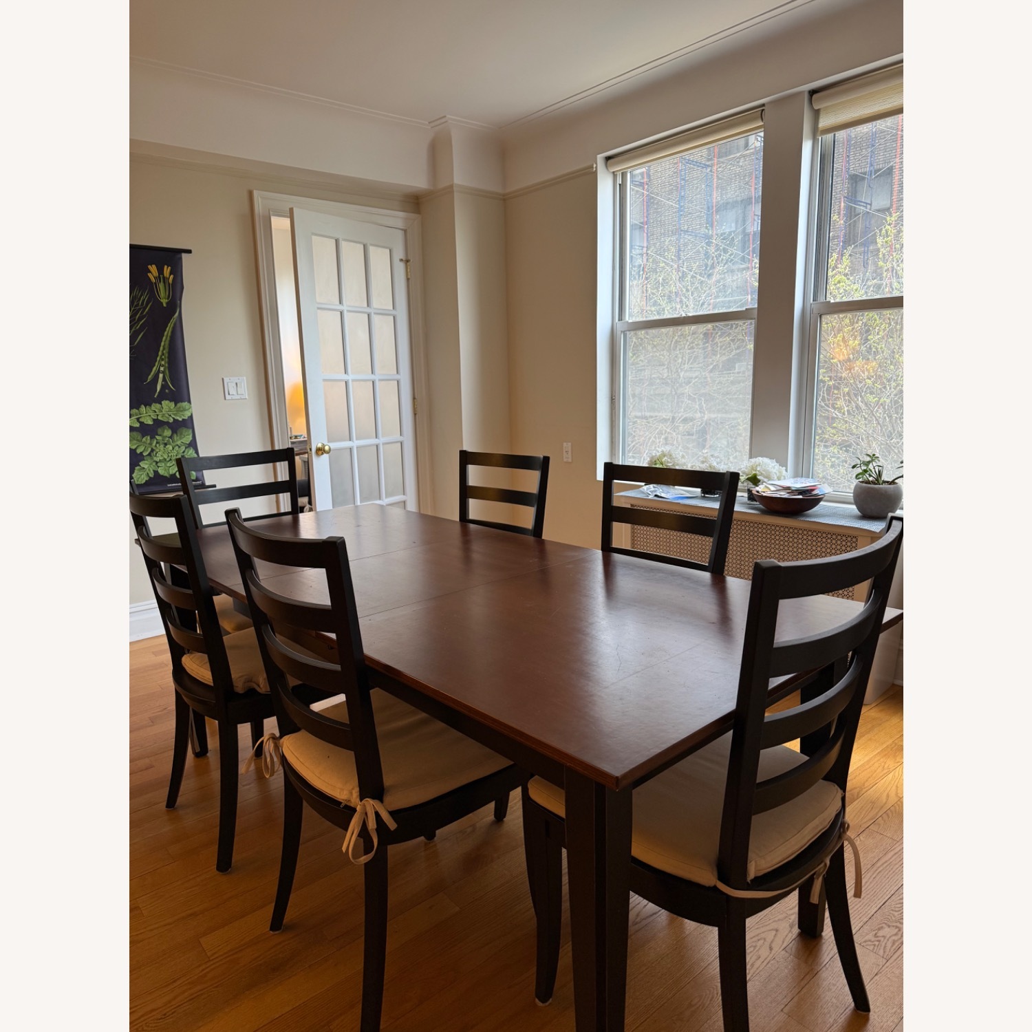  Crate & Barrel Extendable DR Table and Chairs - image-1