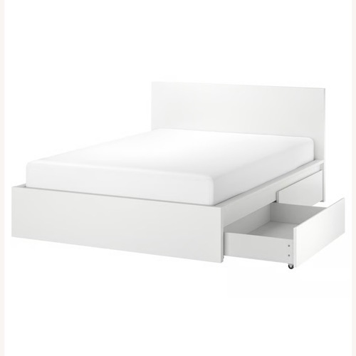 Used IKEA MALM Queen Storage Bed  for sale on AptDeco