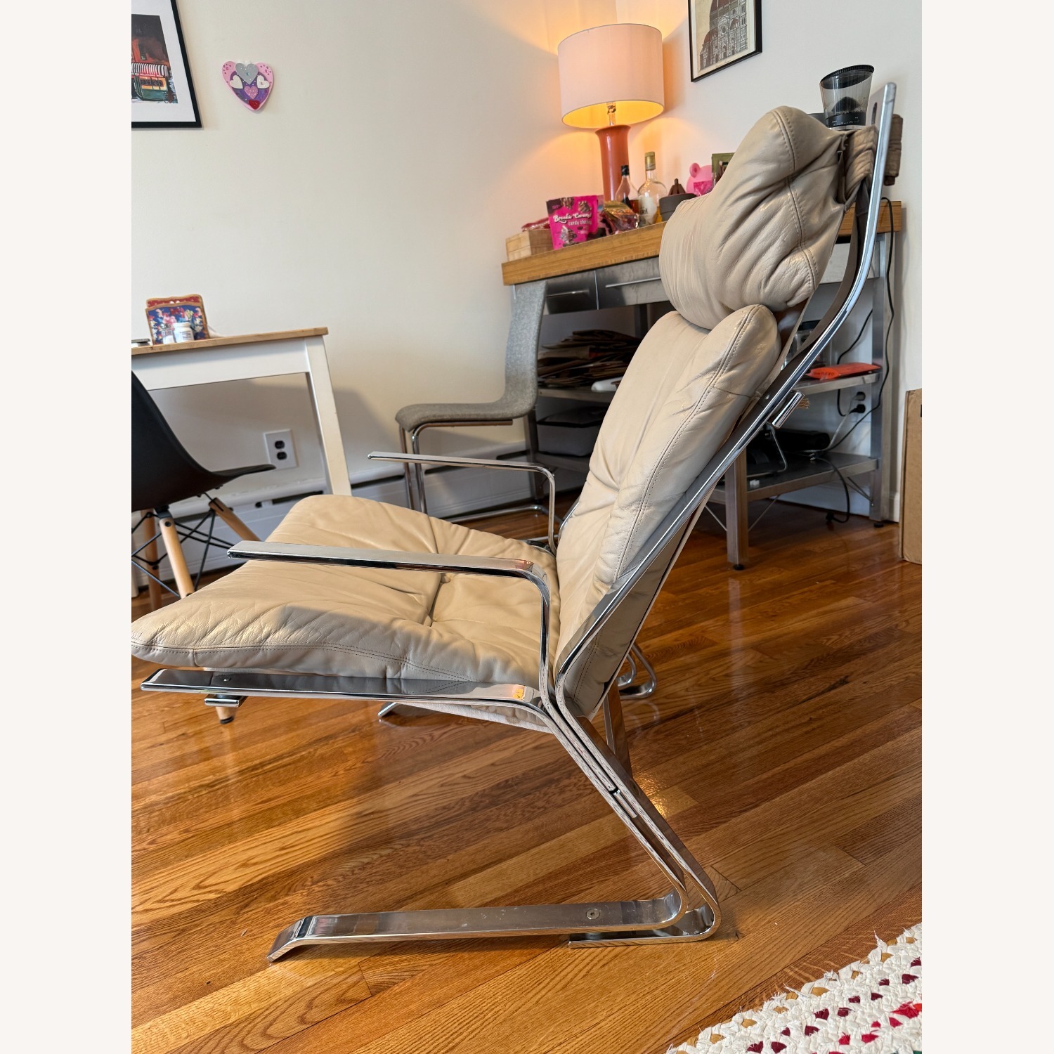 Chrome Lounge Chairs by Elsa and Nordahl Solheim - image-16